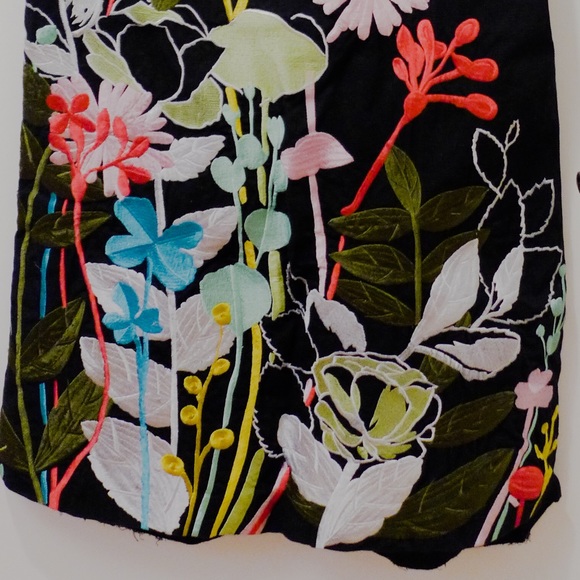 Anthropologie Beth Bowley Flower Embroidered Dress - Picture 2 of 6